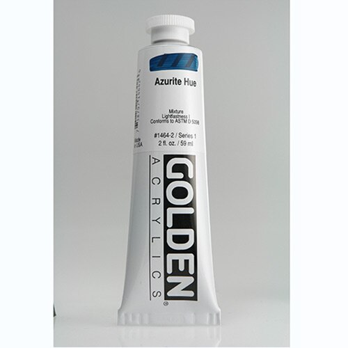 Golden, Heavy Body, Acrylic, Paint, 2oz, Azurite Hue